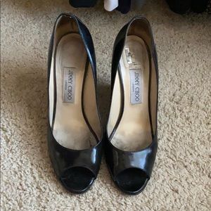 Jimmy Choo Patent Wedges